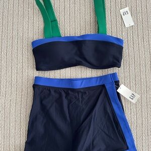GAP Blue and Green Bikini Set
